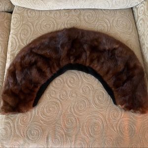 Vintage Brown Mink Fur Collar